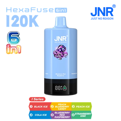Jnr Hexafuse 6 í 1 120k Endurfyllanleg einnota vape